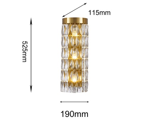 Бра Favourite 4090-3W Magnitudo 3*E14*40W D190*W115*H525мм