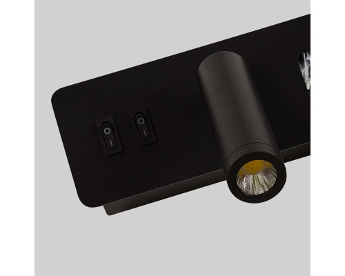 4692-1W, настенный светильник, D70xW280xH130, LEDx6.5W+LEDx16W, 55LM+1470LM, 4000K, included