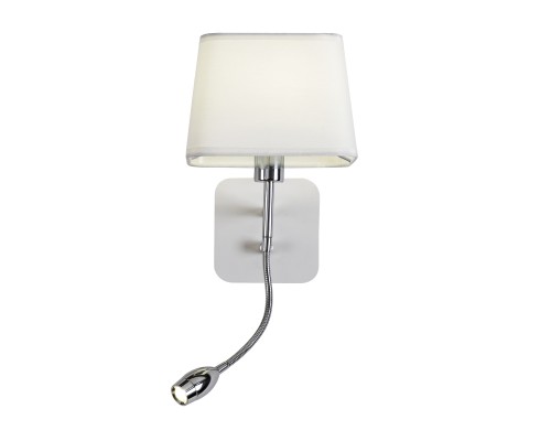 Бра Favourite 1687-2W Baumwolle 1*E14*40W + 1*LED*1W, 80LM, 4000K, switch D215*W180*H460мм