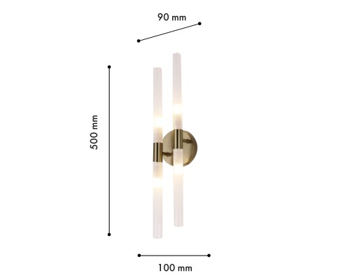 Бра F-Promo 4196-4W Schilf 4*G9*20W D90*W100*H500мм