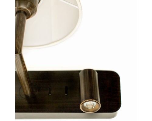 Бра Favourite 2841-1W Bingo 1*E27*60W + 1*LED*1W, 100LM, 3000K D225*W240*H260мм