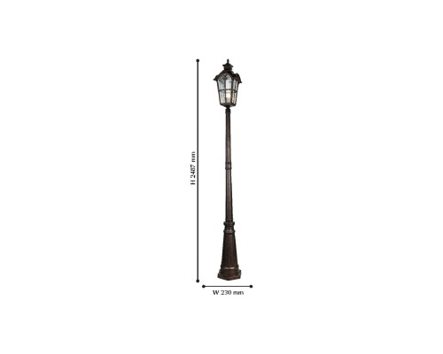 Уличный столб Favourite 2036-1F Bristol 1*E27*60W, IP44 W230*H2470мм