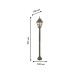 Уличный столб Favourite 1804-1F Zagreb 1*E27*100W, IP44 L185*W185*H1060мм