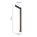 Уличный столб Favourite 4388-1F Stolpe LED*6W, 525LM, 3000K, IP54 L295*W100*H910мм