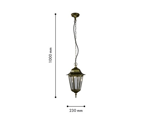 Уличный подвес Favourite 1808-1P London 1*E27*100W, IP44 W190*H890мм