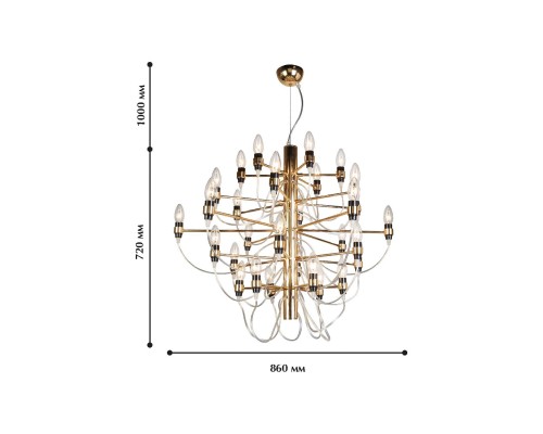Подвесная люстра Favourite 1893-30P Golem 30*E14*40W D860*H720/1720мм