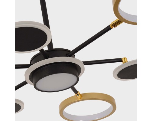 4687-7P, подвесная люстра, D840xH610, LEDx90W/45W/45W, 5980/3060/2940LM, 4000/6500/3500K, included, remote control