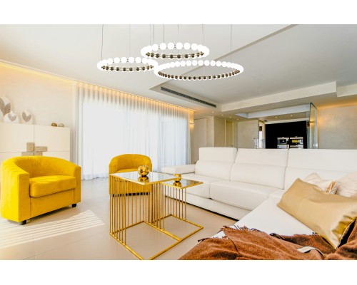 Подвесная люстра Favourite 4590-10P Helmet LED*48W, 3800LM, 4000K L1000*W390*H1585мм