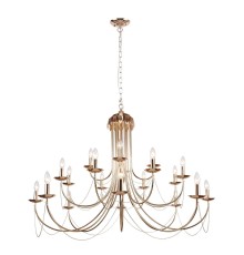 2591-20P, подвесная люстра, D1400xH890/2890, 20xE14x40W, excluded