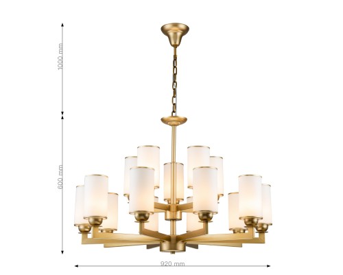 Подвесная люстра Favourite 2621-15P Sollemnis 15*E27*40W D920*H600/1600мм
