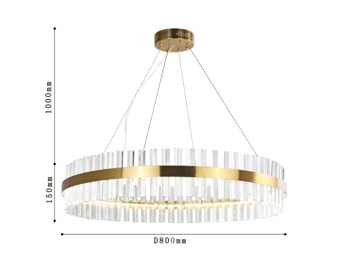 Подвесная люстра Favourite 4012-8P Placerat LED*50W, 4000LM, 4000K D800*H150/1150мм