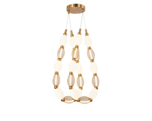 Потолочная люстра Favourite 4559-2PC Perler 2*LED*18W, 1990LM, 4000K D200*H1780/2780 + D640*H890/1775 + D1800*H820/1725мм