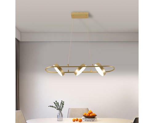 Подвесная люстра F-Promo 4677-3P Abris LED*48W, 1700LM, 3000-6000K, IP20, пульт L730*W190*H145/1200мм