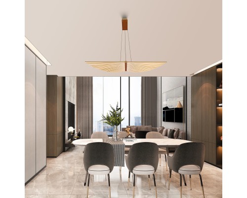 Подвесная люстра Favourite 4380-1P Vingar LED*120W, 7200LM, 4000K, CRI>90 L1500*W380*H1980мм