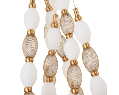 Потолочная люстра Favourite 4559-3PC Perler 3*LED*18W, 2910LM, 4000K D200*H1780/2780 + D650*H890/1775 + D1980*H820/1725мм