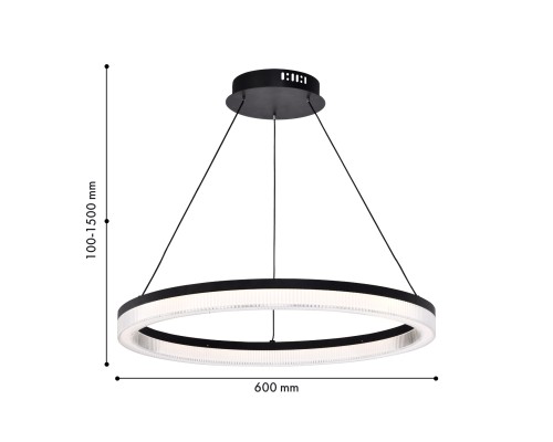 Подвесная люстра Favourite 4399-6P Cirkler LED*30W, 2625LM, 4000K, IP20 D600*H100/1500мм