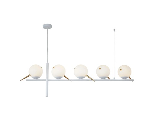 4107-5P, подвесная люстра, L1160xW150xH800/1200, 5xE27x60W