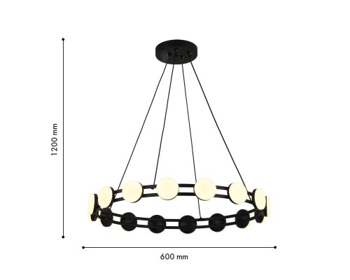 Подвесная люстра F-Promo 4601-6P Moti 16*LED*2W, 2880LM, 3000K D600*H100/1200мм