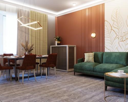 2103-14P, люстра подвесная, L800xW924xH1200max, 1xLEDx40W + 1xLEDx56W, 8440LM, 3000K