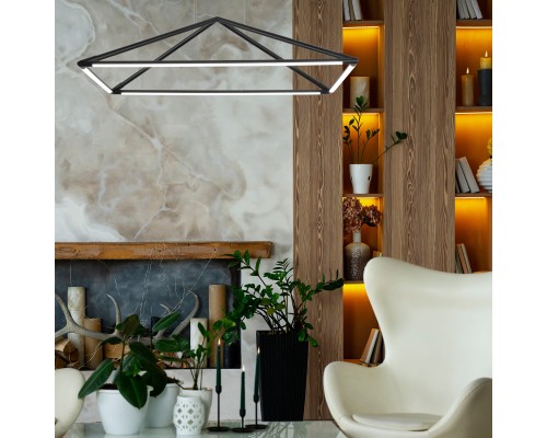 Подвесная люстра Favourite 4573-2P Pyramis LED*52W, 3380LM, 4000K L1200*W800*H1880мм