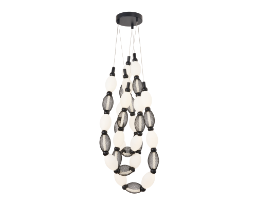 Потолочная люстра Favourite 4560-3PC Perler 3*LED*18W, 2230LM, 4000K D200*H1780/2780 + D650*H890/1775 + D1980*H820/1725мм