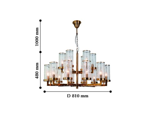 Подвесная люстра Favourite 2060-18P Assembly 18*E14*40W D810*H480/1480мм