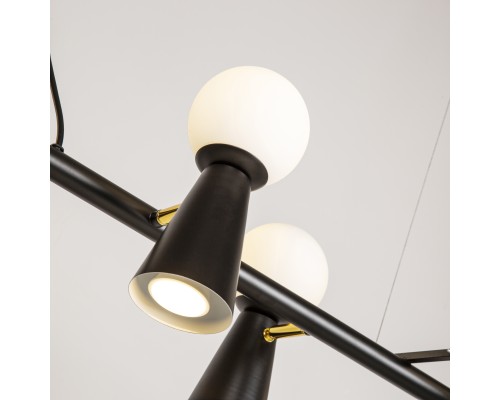 4095-8P, подвесная люстра, L1425xW330xH230/1730, 8xG9LEDx3W + 8xGU10x35W