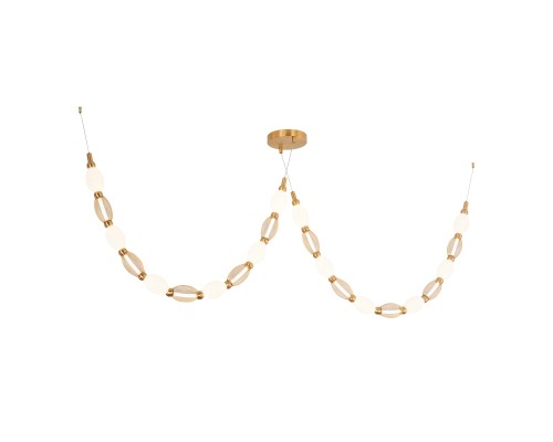 Потолочная люстра Favourite 4559-2PC Perler 2*LED*18W, 1990LM, 4000K D200*H1780/2780 + D640*H890/1775 + D1800*H820/1725мм