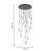 Потолочная люстра Favourite 4378-27P Kula 27*LED*3.5W, 6305LM, 4000K, CRI>90 D810*H2740мм