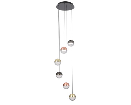 Потолочная люстра Favourite 4371-6P Luna 6*LED*5.3W, 2240LM, 4000K, CRI>90 D390*H1970мм