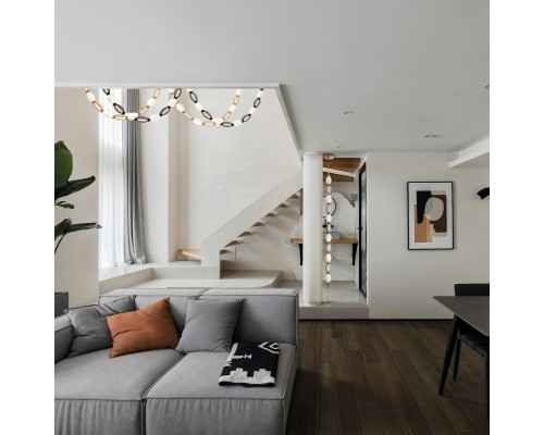 Потолочная люстра Favourite 4560-1PC Perler LED*18W, 1080LM, 4000K D160*H1780/2780 + D505*H890/1775 + D965*H820/1725мм