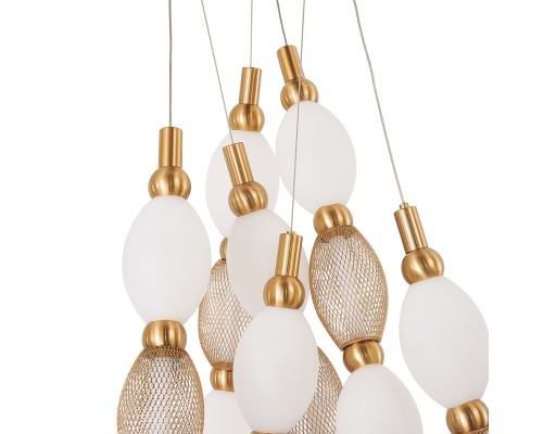 Потолочная люстра Favourite 4559-3PC Perler 3*LED*18W, 2910LM, 4000K D200*H1780/2780 + D650*H890/1775 + D1980*H820/1725мм