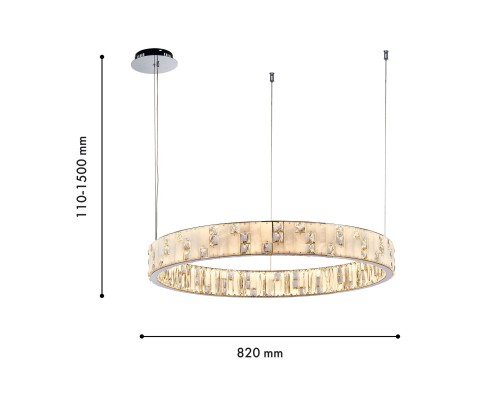 Подвесная люстра Favourite 4205-8P Chapiteau 2*LED*44W, 8800LM, 3000K D820*H110/1500мм