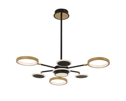 4687-7P, подвесная люстра, D840xH610, LEDx90W/45W/45W, 5980/3060/2940LM, 4000/6500/3500K, included, remote control