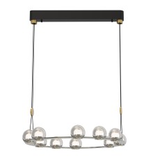 4291-10P, подвесная люстра, D680xH1500/1575, 10xLEDx7.2W, 5700LM, 4000K, included