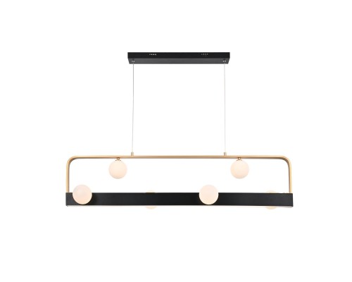 4072-6P, подвесная люстра, L1200xW240xH200/1200, 6xG9LEDx10W + LEDx18W, 700LM, 4000K