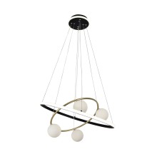 4184-6P, подвесная люстра, D600xH150/1200, 4xG9LEDx10W, excluded + LEDx70W + LEDx20W, 4050LM, 3000-6000K, included, remote control