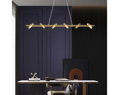 Подвесная люстра F-Promo 4677-6P Abris LED*90W, 3100LM, 3000-6000K, IP20, пульт L1490*W190*H145/1200мм