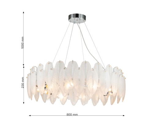 Подвесная люстра Favourite 3018-10P Beluta 10*E14*40W D800*H260/1230мм