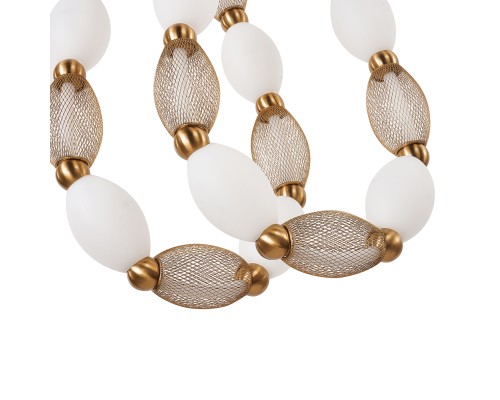 Потолочная люстра Favourite 4559-2PC Perler 2*LED*18W, 1990LM, 4000K D200*H1780/2780 + D640*H890/1775 + D1800*H820/1725мм