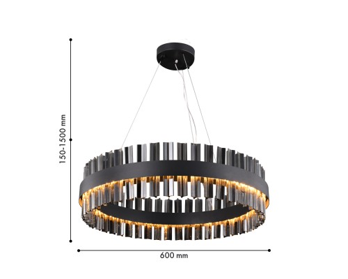 Подвесная люстра Favourite 4262-6P Marquis LED*27W, 2160LM, 4000K D600*H150/1500мм