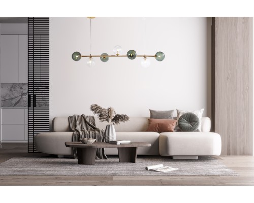 Подвесная люстра F-Promo 4035-7P Infilato 7*G9LED*5W L1200*W300*H300/1300мм