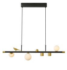 4324-5P, подвесная люстра, L870xW160xH265/1800, 2xLEDx6W + 3xLEDx5W, 2160LM, 4000K, included