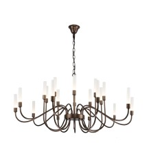 3014-20P, подвесная люстра, D1200xH680/1680, 20xG9LEDx7W, 4900LM, 3000K, included