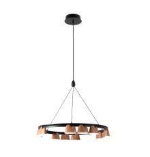 4266-12P, подвесная люстра, D600xH250/1610, LEDx55W, 2400LM, 4000K, included