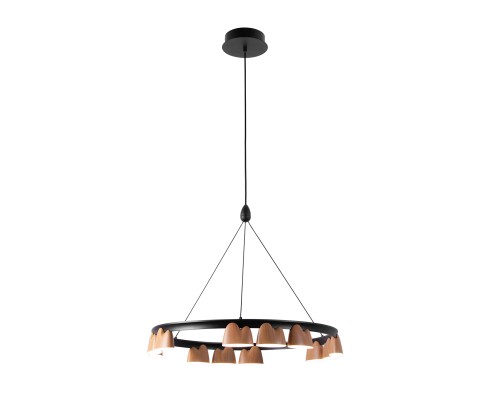 Подвесная люстра Favourite 4266-12P Interline LED*55W, 2400LM, 4000K D600*H250/1610мм