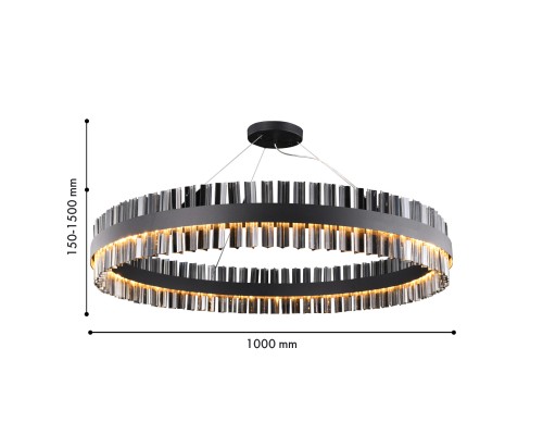 Подвесная люстра Favourite 4262-10P Marquis LED*54W, 4320LM, 4000K D1000*H150/1500мм