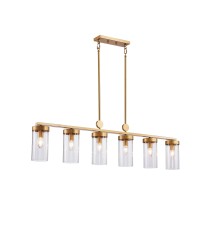 3099-6U, подвесная люстра, L1205xW105xH550/1170, 6xE14x40W, excluded