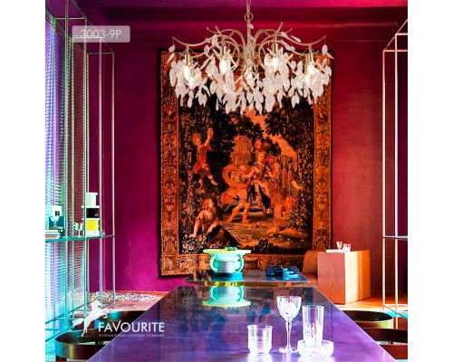 Подвесная люстра Favourite 3003-9P Brillo 9*E14*40W D830*H535/1535мм