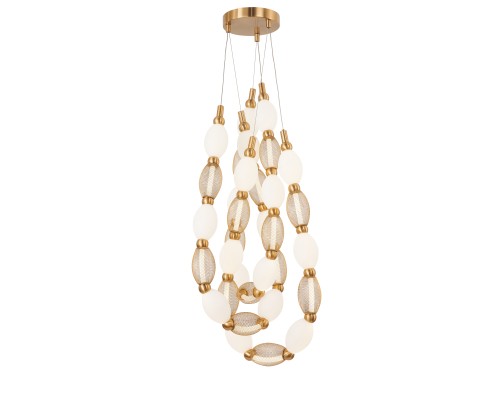 Потолочная люстра Favourite 4559-3PC Perler 3*LED*18W, 2910LM, 4000K D200*H1780/2780 + D650*H890/1775 + D1980*H820/1725мм